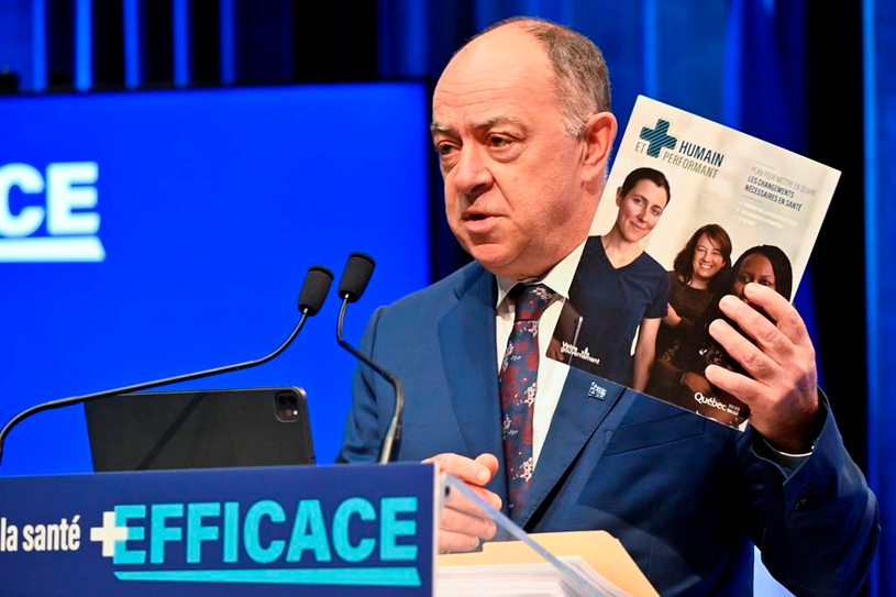 Une coalition s'oppose à la réforme du réseau de la santé proposée par Christian Dubé