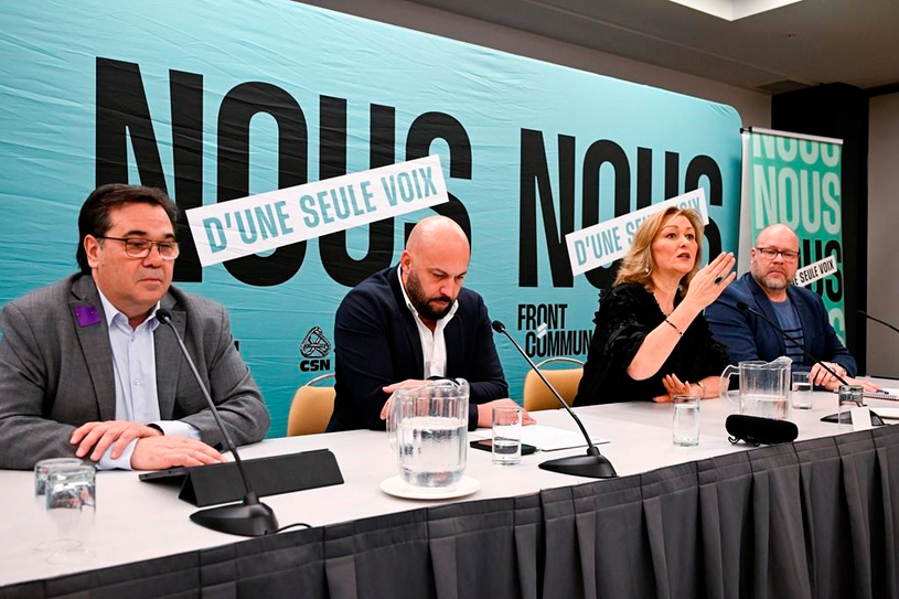 Le front commun fera le point sur l'hypothèse de règlement et la consultation