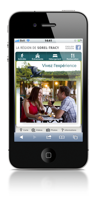Le site de l’Office du tourisme de la région de Sorel-Tracy a maintenant sa version mobile