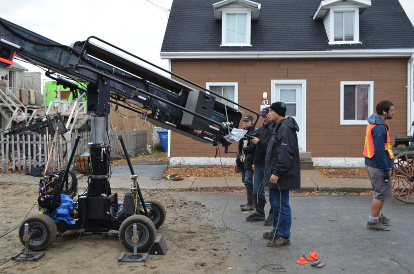 L’équipe de tournage du film  Louis Cyr  débarque à Sorel-Tracy
