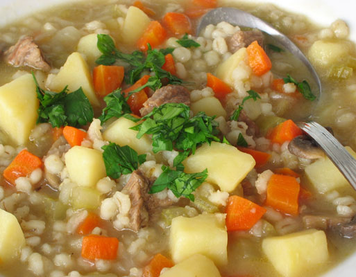 Soupe à l'orge et aux légumes - Semaine du 3 février 2013