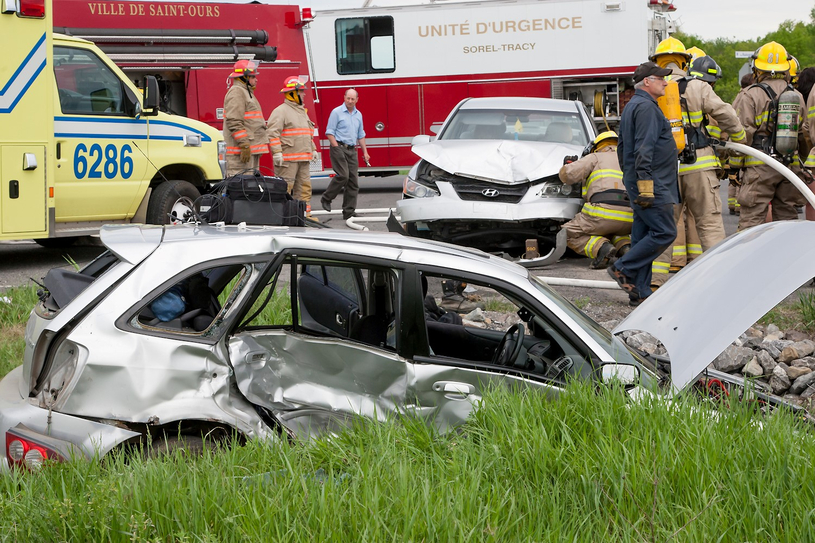 Accident avec blessés à Saint-Ours