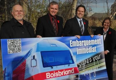 Gare de trains de banlieue: Boisbriand veut mettre le projet sur les rails