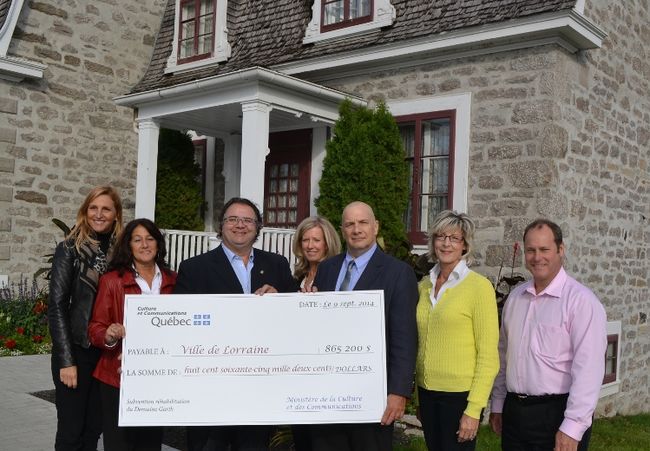 Deux millions $ investis dans le domaine Garth