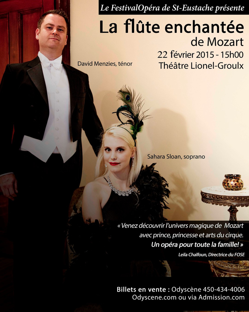 La Flûte enchantée sera présentée au Théâtre Lionel-Groulx