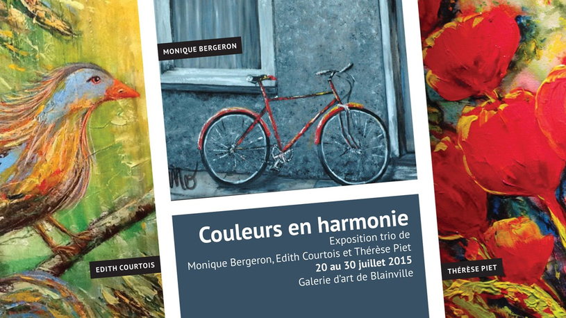 Nouvelle exposition en trio d'artistes locaux à la Galerie d'art de Blainville