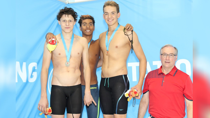 Le nageur blainvillois de 15 ans Loïc St-Martin perce le top dix national 