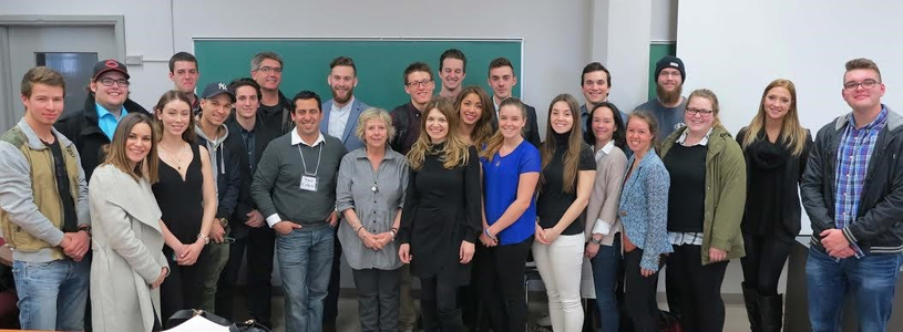 Trois professionnels du milieu des affaires à la rencontre d'étudiants de Lionel-Groulx