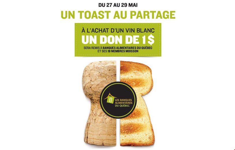 Le Grand week-end généreux de la SAQ au profit de Moisson Laurentides