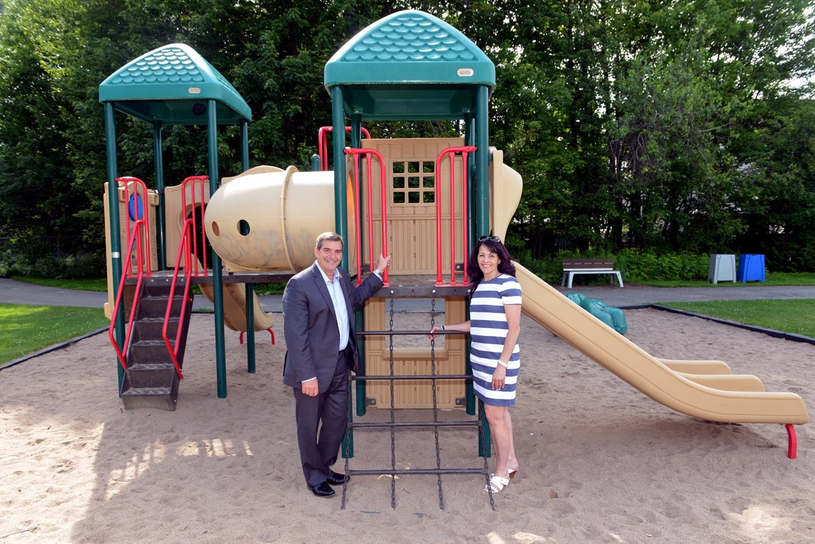 Nouveau module de jeux au parc du Voltigeur