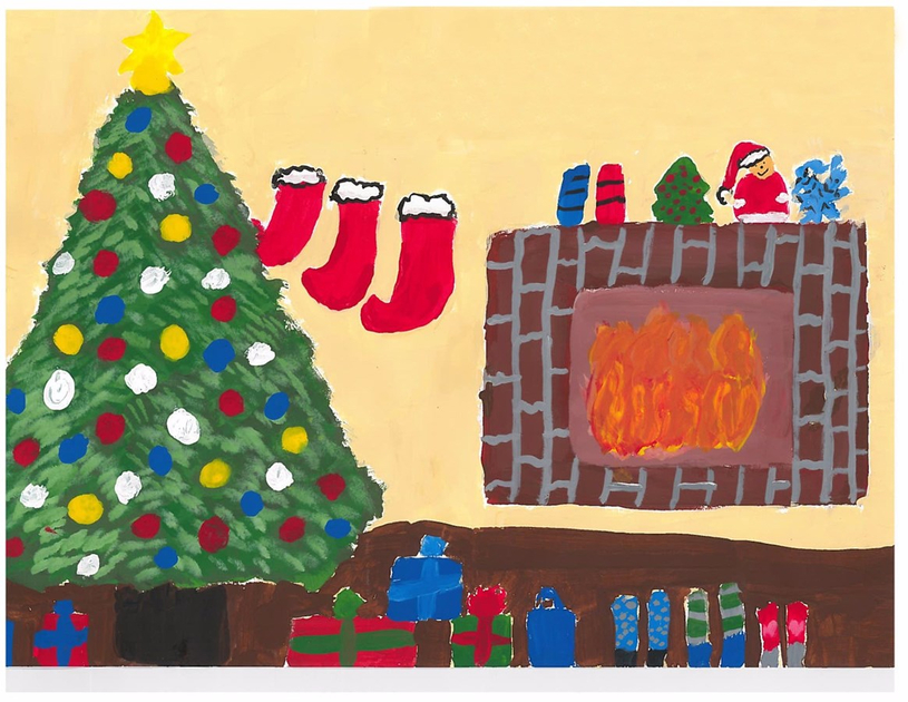 Concours de dessin : carte de Noël du conseil municipal de Blainville