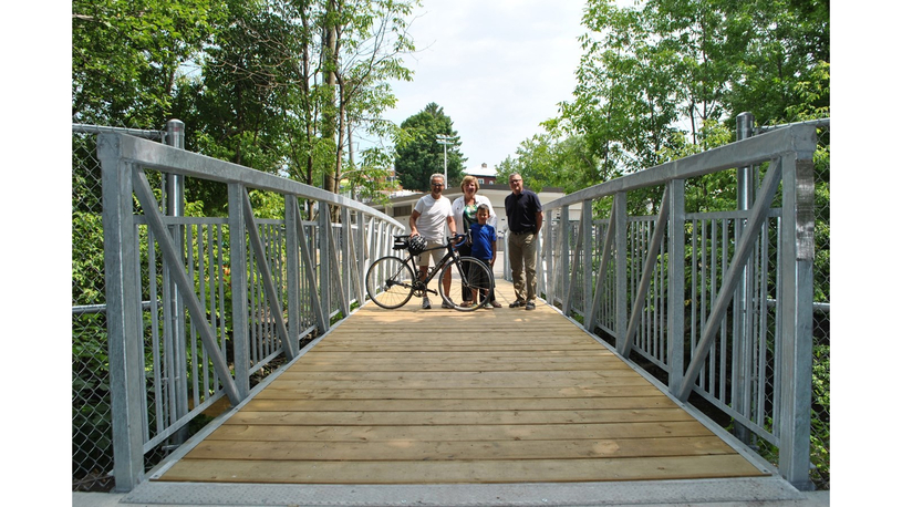 La nouvelle passerelle du parc Richelieu est maintenant ouverte