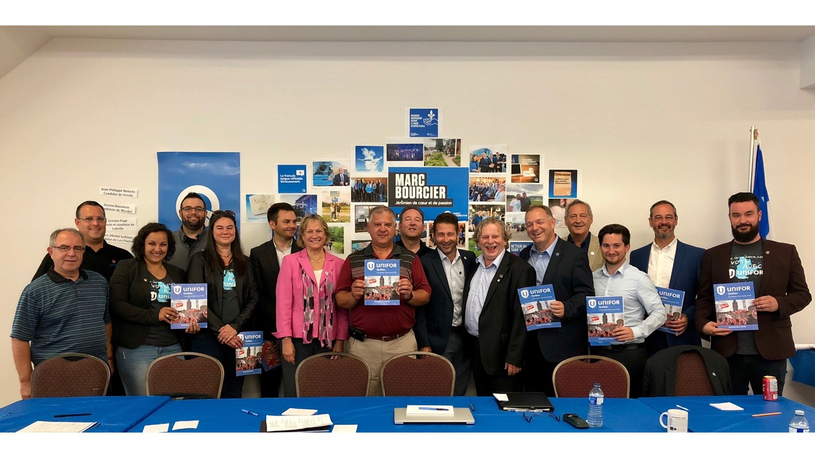 Le syndicat Unifor rencontre les candidats du Parti Québécois de la région des Laurentides
