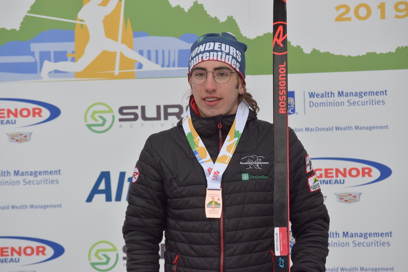 Matisse Julien remporte 3 médailles lors du championnat canadien de ski de fond