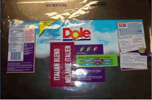 Rappel de salades de marque Dole