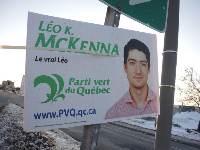 Un candidat du Parti vert du Québec se déclare «le vrai Léo»