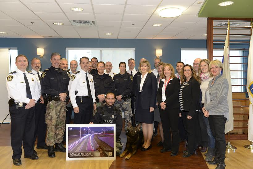 Un 6e calendrier pour les maîtres-chiens de la police de Laval