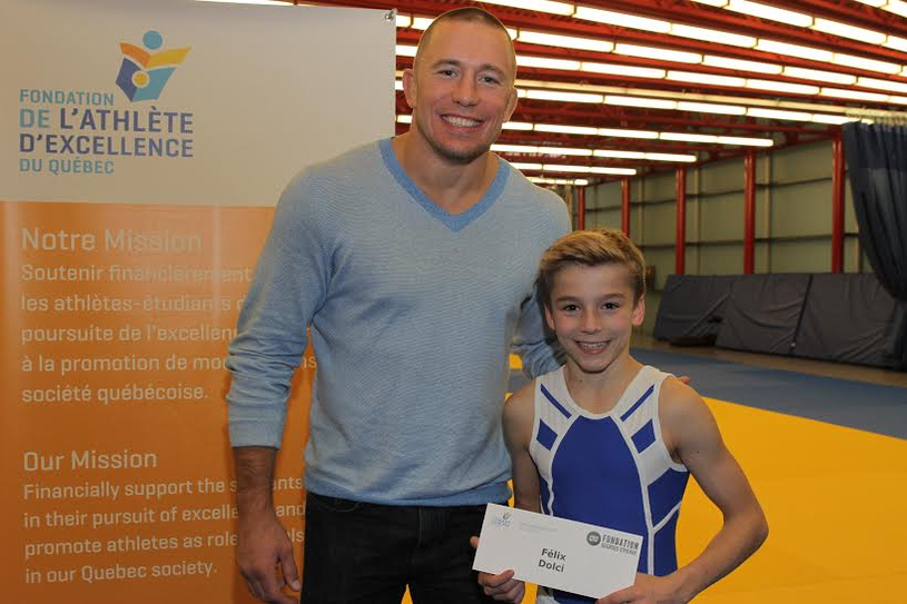La Fondation Georges St-Pierre soutient le gymnaste lavallois Félix Dolci