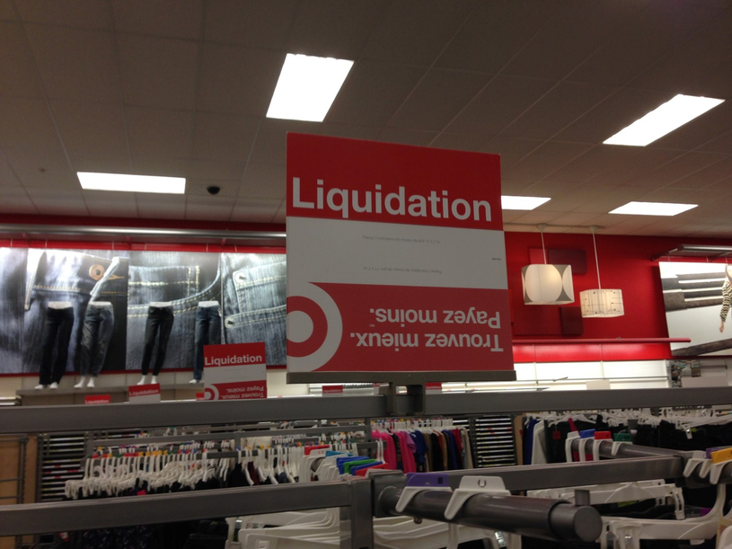 Ventes de fermeture chez Target, ça commence aujourd'hui