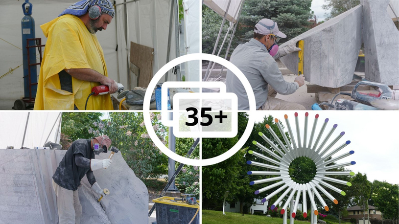 Beauce art: les sculpteurs achèvent leur travail