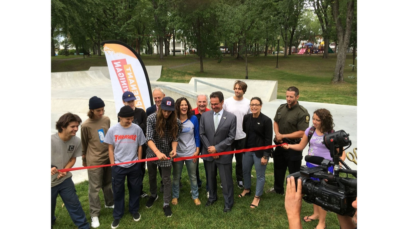 Un deuxième site pour les adeptes de planches à roulettes situé au parc Antoine-St-Onge