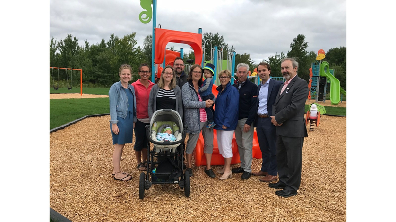 Bécancour inaugure un parc au Domaine de la Tour 