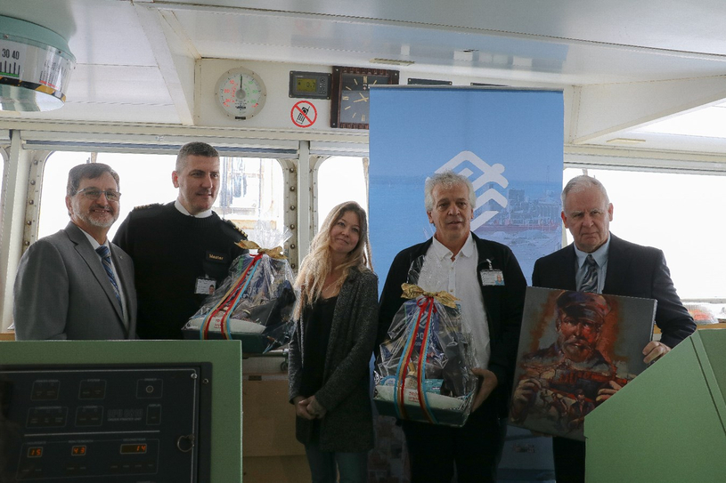 Le "Whistler", premier navire 2020 à débarquer au Port de Trois-Rivières