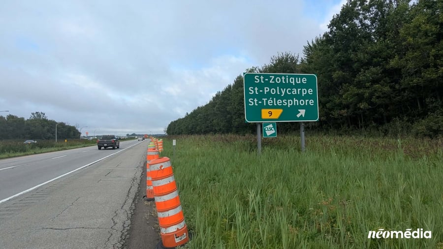 Fermeture de la sortie 9 à Saint-Zotique 