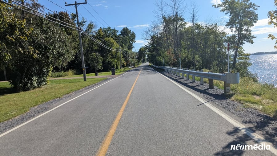 Entrave sur le chemin du Fleuve aux Cèdres le mardi 8 septembre 