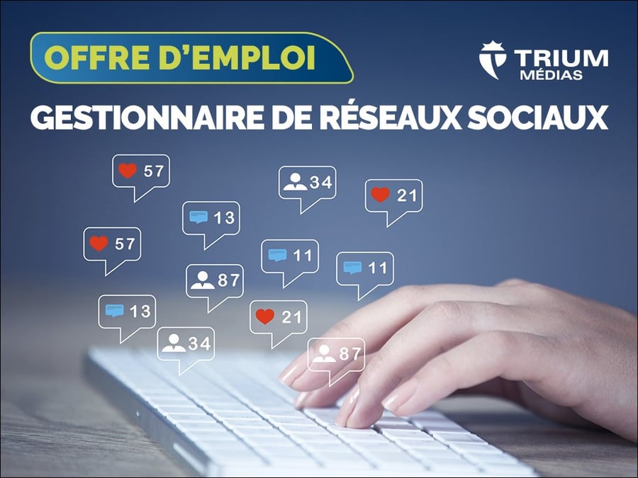 Trium Médias recherche un(e) gestionnaire de médias sociaux