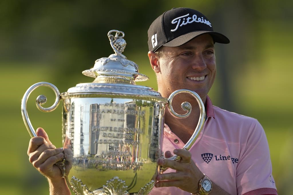 Justin Thomas, gagnant du Championnat de la PGA, sera à l'Omnium canadien RBC