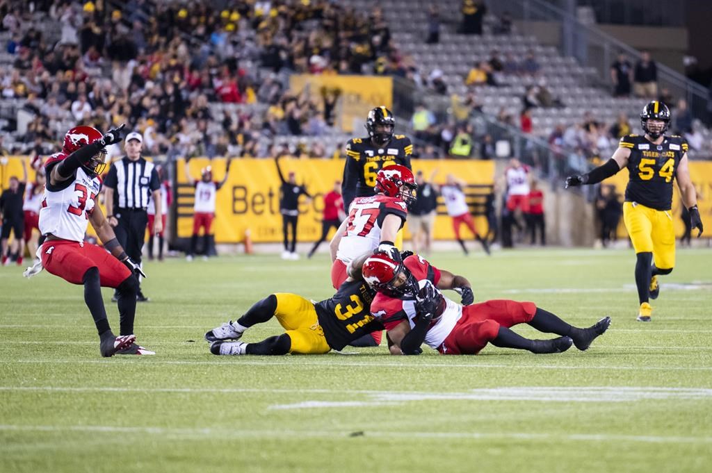 Les Stampeders viennent de l'arrière pour défaire les Tiger-Cats en prolongation