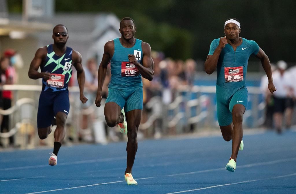 Aaron Brown remporte le 100 m et le 200 m aux Championnats canadiens d'athlétisme