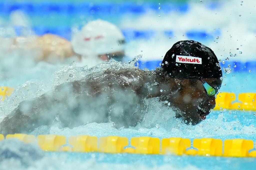 Le Canadien Joshua Liendo s'empare du bronze au 100 mètres papillon aux Mondiaux
