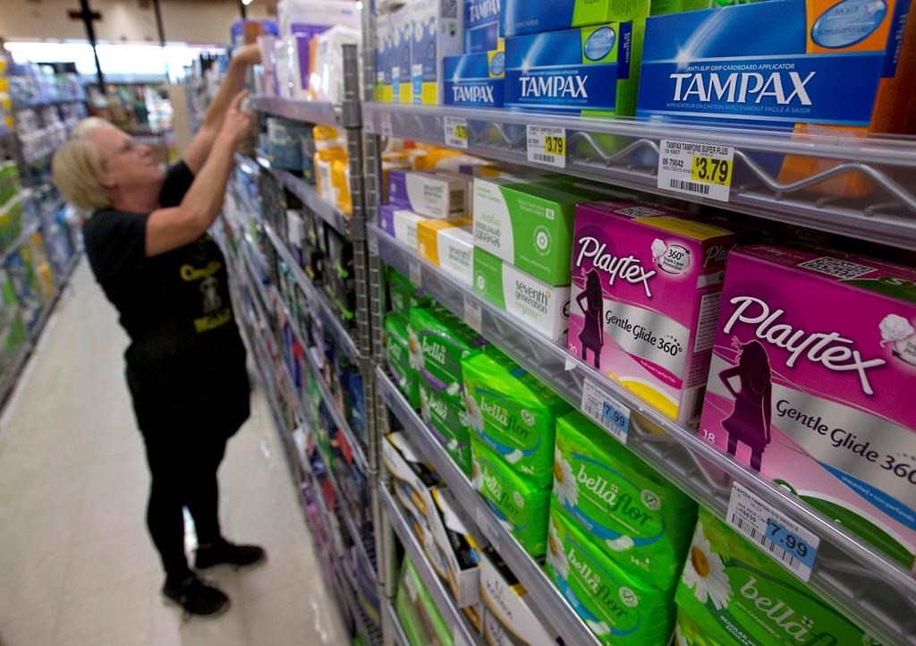 Produits d'hygiène féminine: pas de pénurie à craindre au Canada, dit l'AQDP