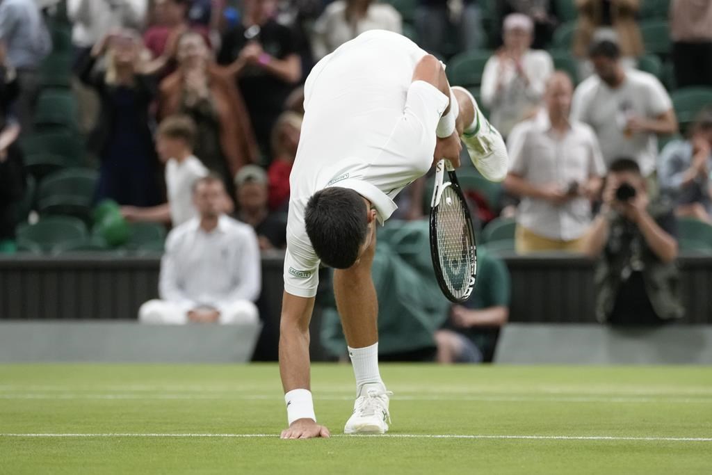 Novak Djokovic a rendez-vous sur le court central de Wimbledon