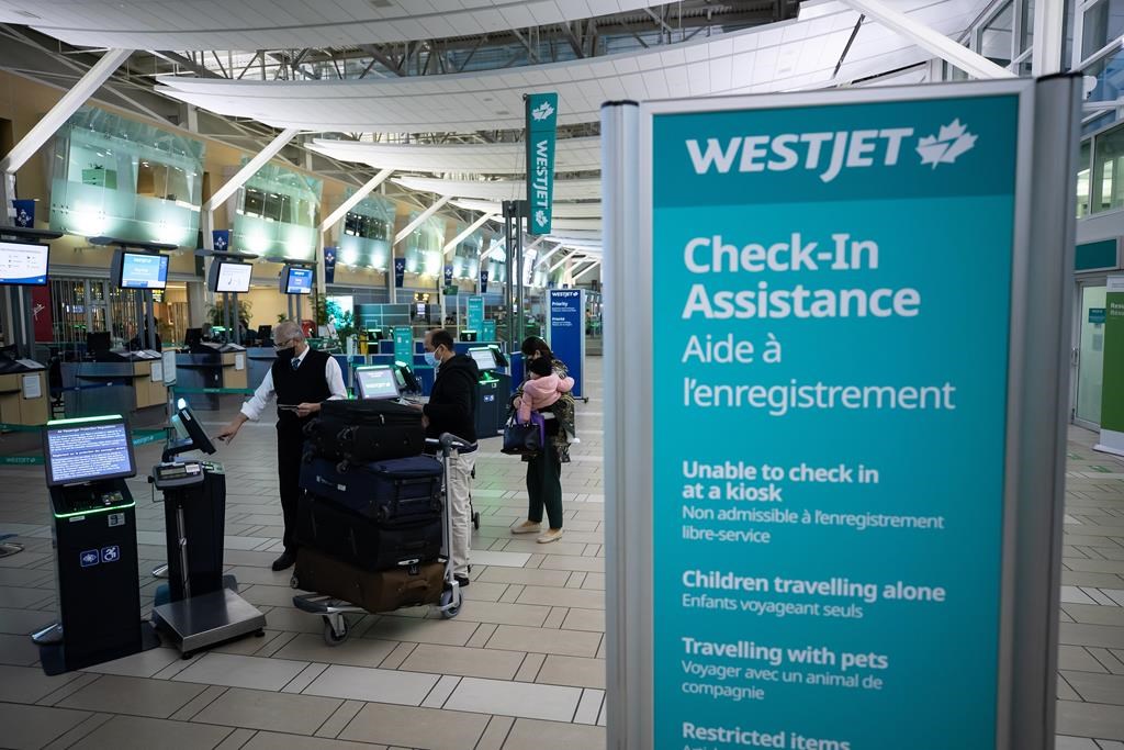 WestJet: une panne survenue jeudi affecte certains services du transporteur aérien