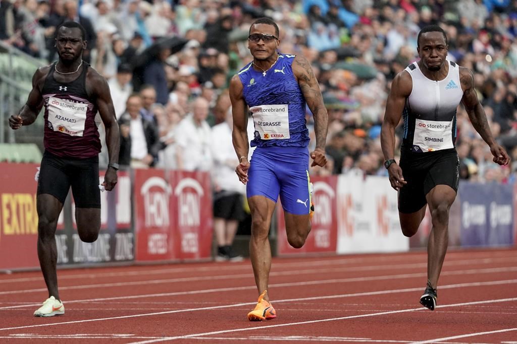 Le sprinteur canadien Andre De Grasse déclaré forfait pour le 200 mètres