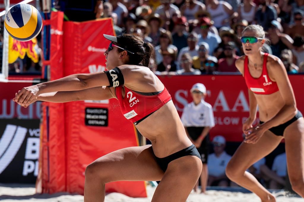 Les Canadiennes s'inclinent en quarts de finale en volleyball de plage à Gstaad