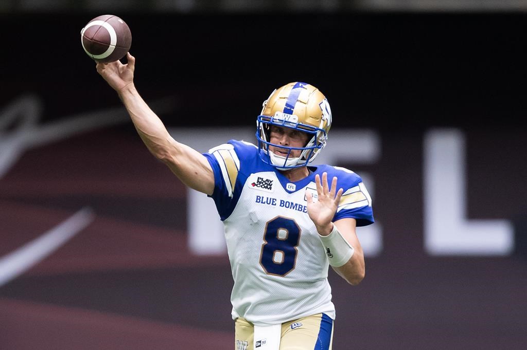 Le quart-arrière Zach Collaros reçoit une mention d'honneur dans la LCF