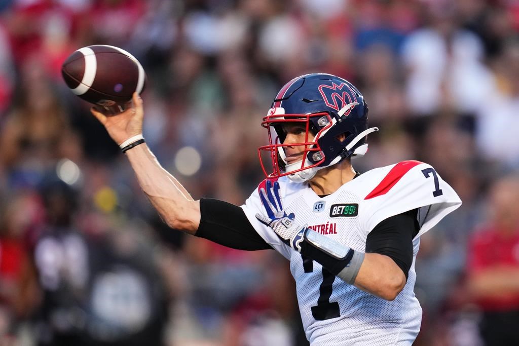 Le quart Trevor Harris des Alouettes est à l'honneur dans la LCF