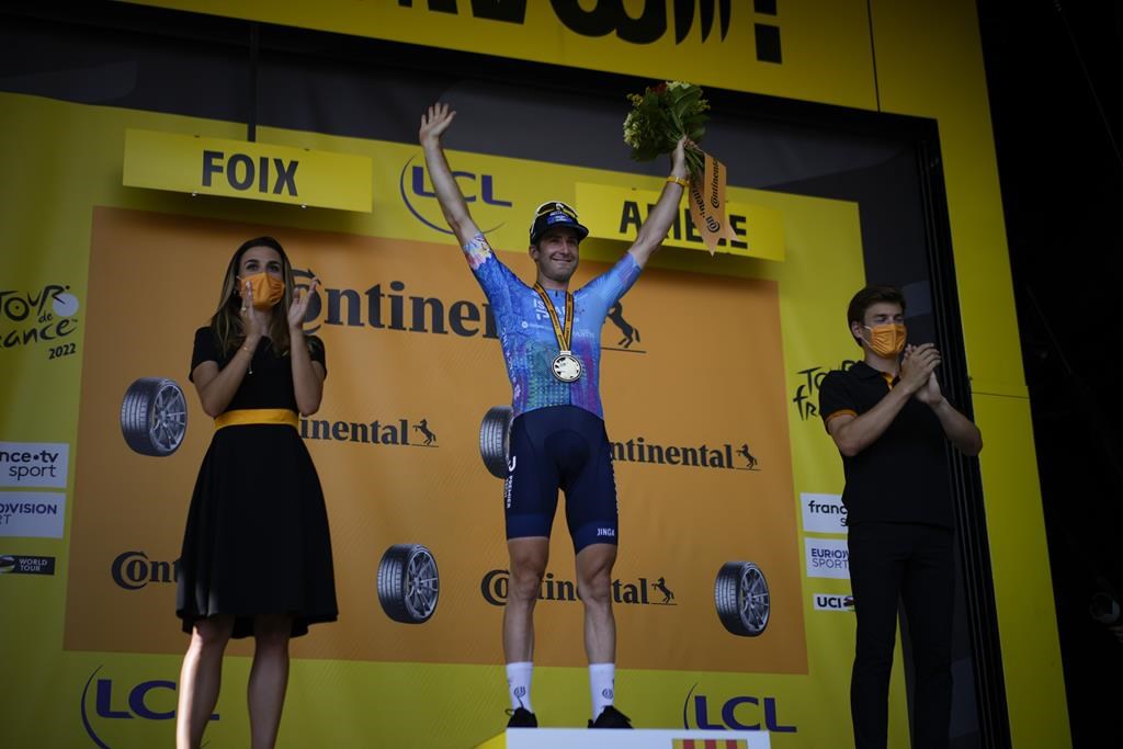 La ville natale québécoise d'Hugo Houle célèbre sa victoire d'étape du Tour de France
