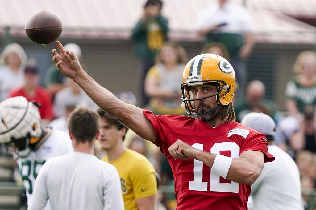 Rodgers croit que l'offensive des Packers bénéficiera des entraînements durant le camp