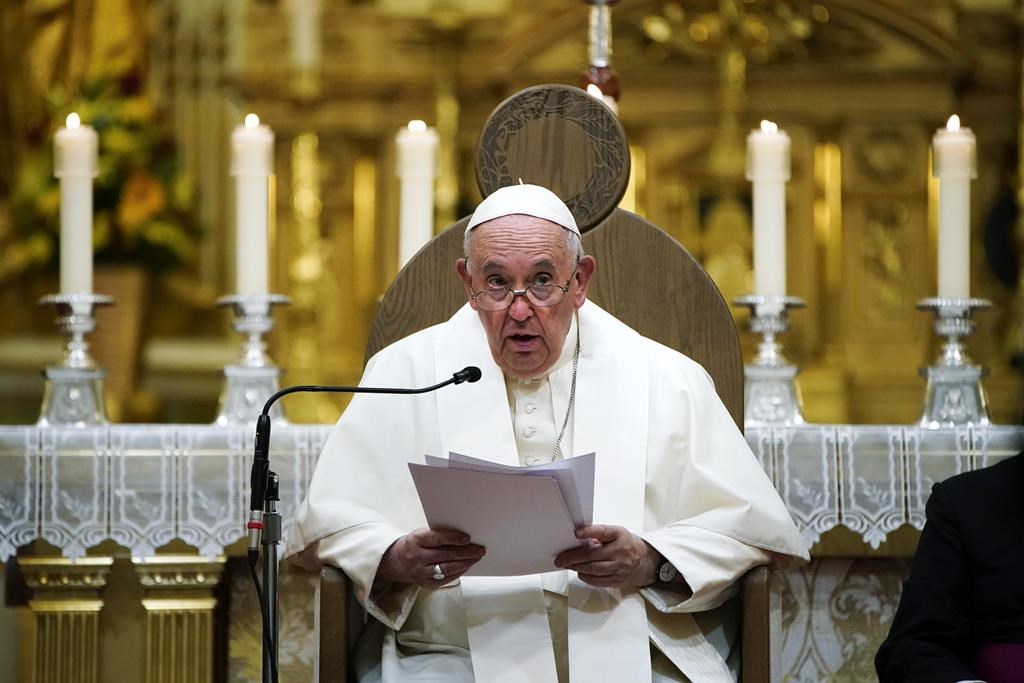 Le pape François entamera vendredi matin son dernier jour de pèlerinage au Canada