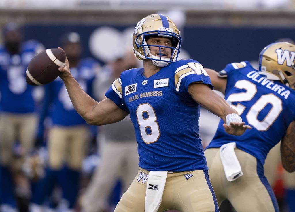 Les Blue Bombers peuvent écrire l'histoire jeudi contre les Alouettes