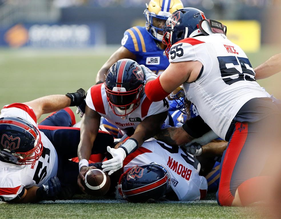 Les Alouettes freinent les Blue Bombers avec un gain en prolongation, 20-17