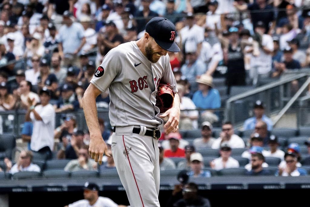 Red Sox: saison terminée pour Sale, qui s'est fracturé le poignet droit