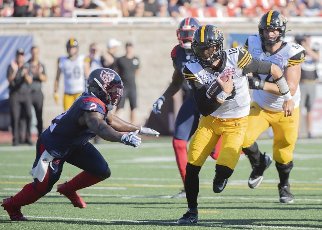 Côté réussit un placement in extremis et les Alouettes battent les Tiger-Cats 29-28