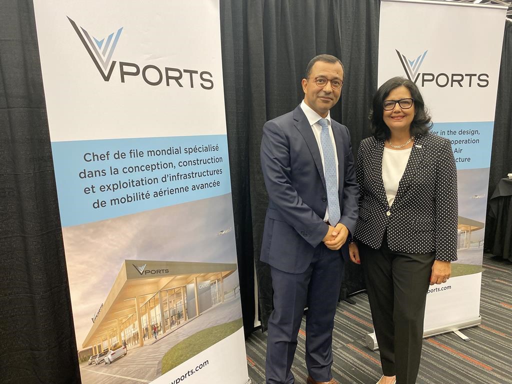 VPorts prévoit des vols d'essai de taxis volants au Québec en 2023