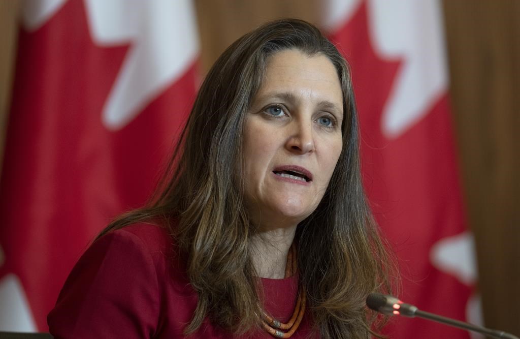 USA: Freeland prône les chaînes d'approvisionnement entre pays aux valeurs communes